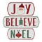Melrose Holidays Sentiment Christmas Wall Plaques - 20.25"- Set of 3